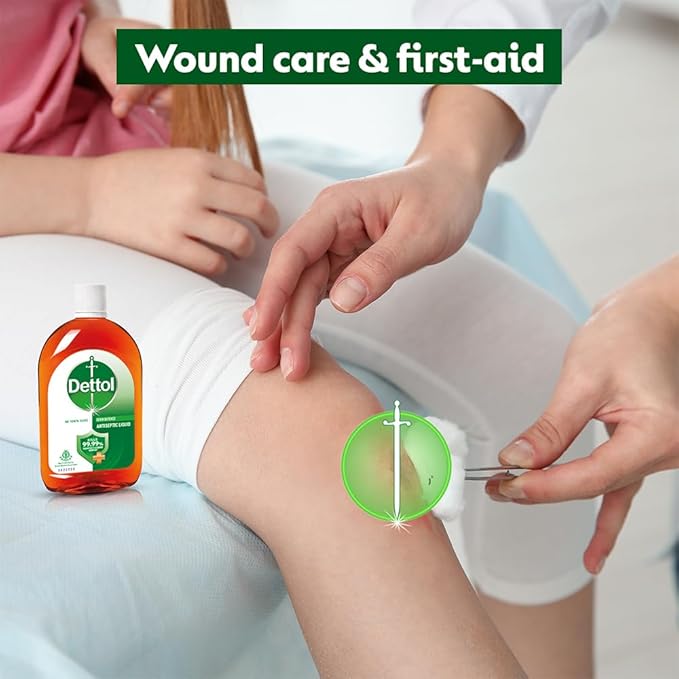 Dettol Antiseptic Liquid for First Aid, Surface Disinfection and Personal Hygiene, 1300ml