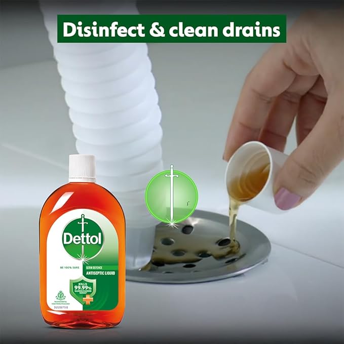 Dettol Antiseptic Liquid for First Aid, Surface Disinfection and Personal Hygiene, 1300ml