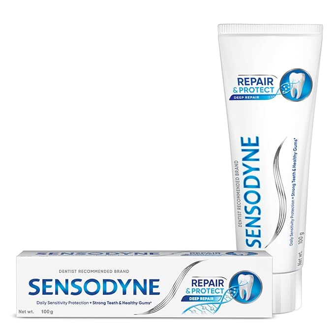 Sensodyne Repair & Protect Toothpaste | 100g | Deep Repair for Sensitive Teeth | Toothpaste for Sensitivity | Daily Sensitivity Protection & Repair with Novamin Technology
