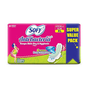 Sofy Anti-Bacteria Sanitary Pads (XL Size - 290 mm) 48 Pads - 6 layer deep absorption & Herbal Shield for Bacterial Protection, Soft on skin with comfy dry top sheet (Pack of 1)