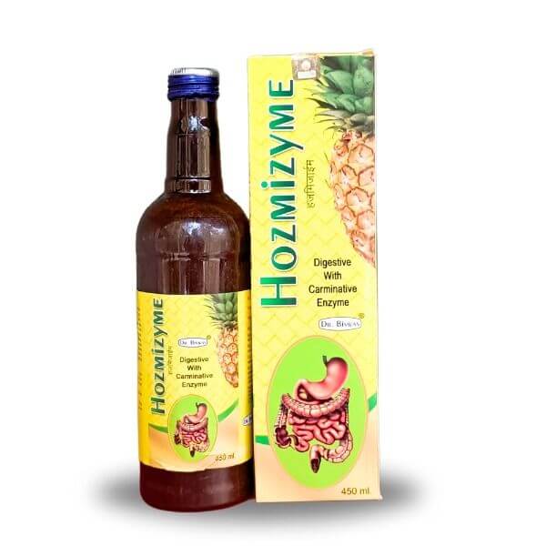 Ayurvedic Hozmizyme Liver Syrup 450ml.(pack of2)
