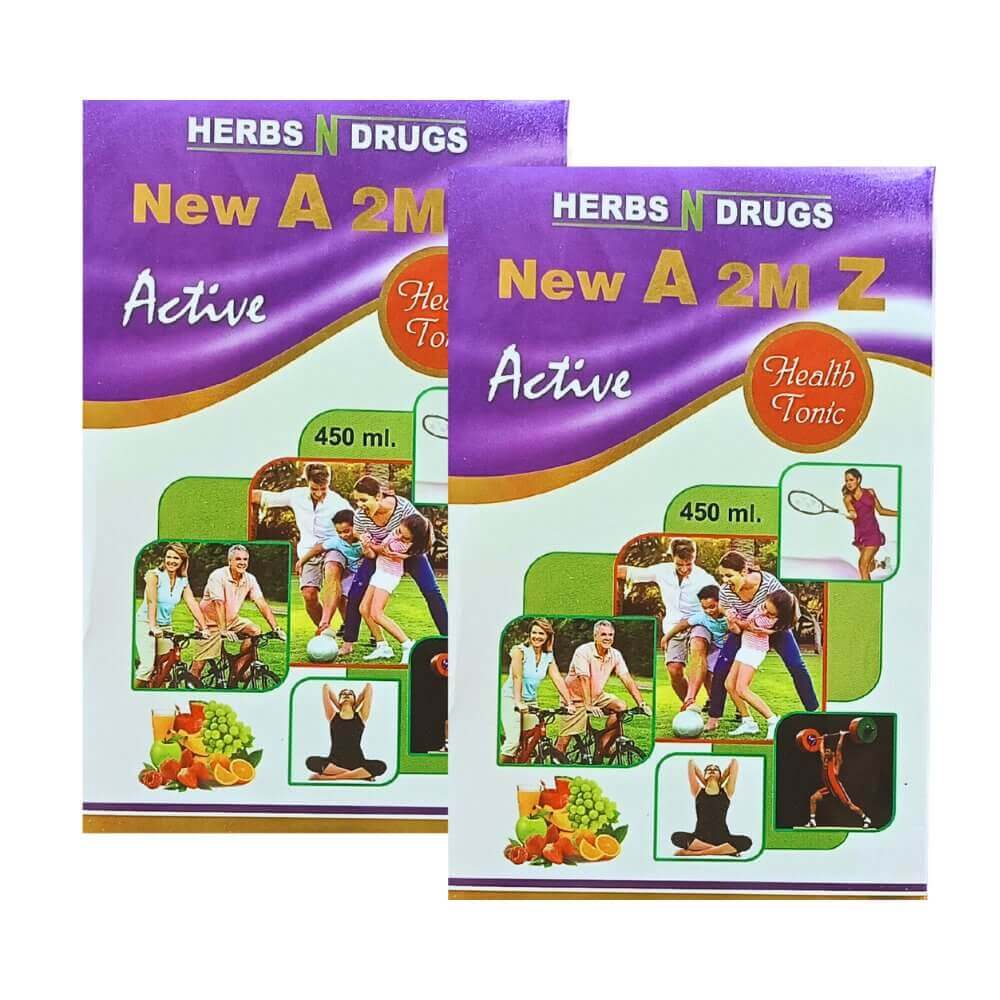 Ayurvedic New A 2M Z  Active Health Tonic for Loss of Appetite 450ml (pack of 2)