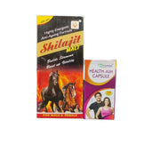 Ayurvedic Shilajit Malt 400gm & Health aim capsule
