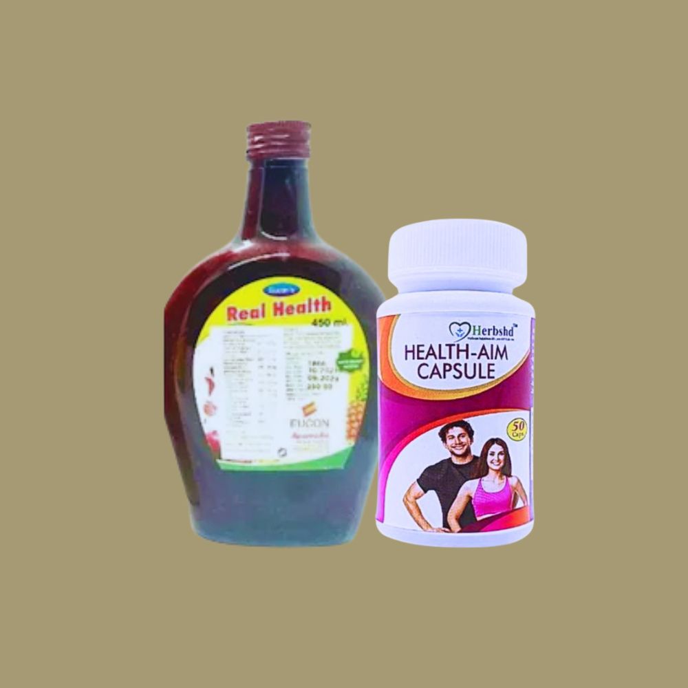 Super Immunity Booster Real Healt Tonic & Health Aim Capsule (Combo Pack)