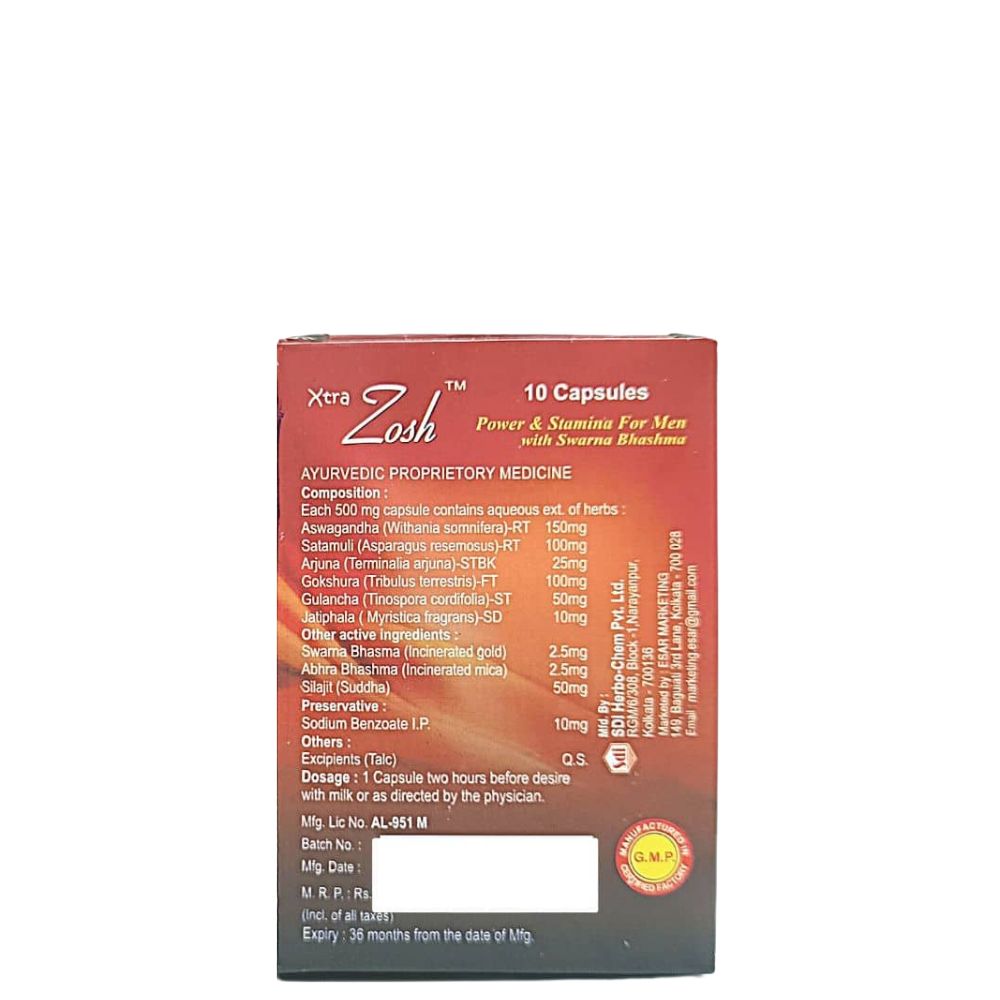 Xtra Zosh Capsules for Erectile dysfunction (pack of 3)