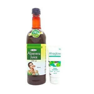 Ahaglow acne gel & Alovera juice (combo pack)