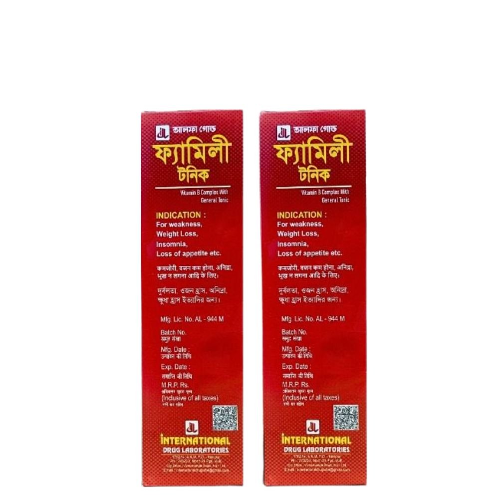 Alfa Gold Family Tonic With Vitamin B Complex 450ml.(pack of 2)