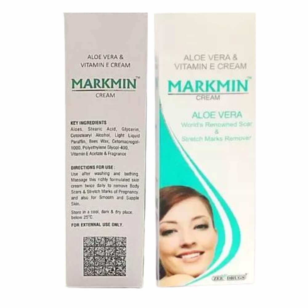 Aloe Vera and Vitamin E Cream MARKMIN CREAM 60gm. For stretch marks remover ( Pack OF 4 )