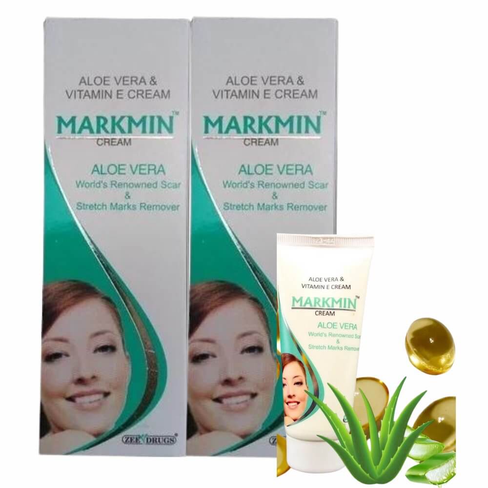 Aloe Vera and Vitamin E Cream MARKMIN CREAM 60gm. For stretch marks remover ( Pack OF 4 )