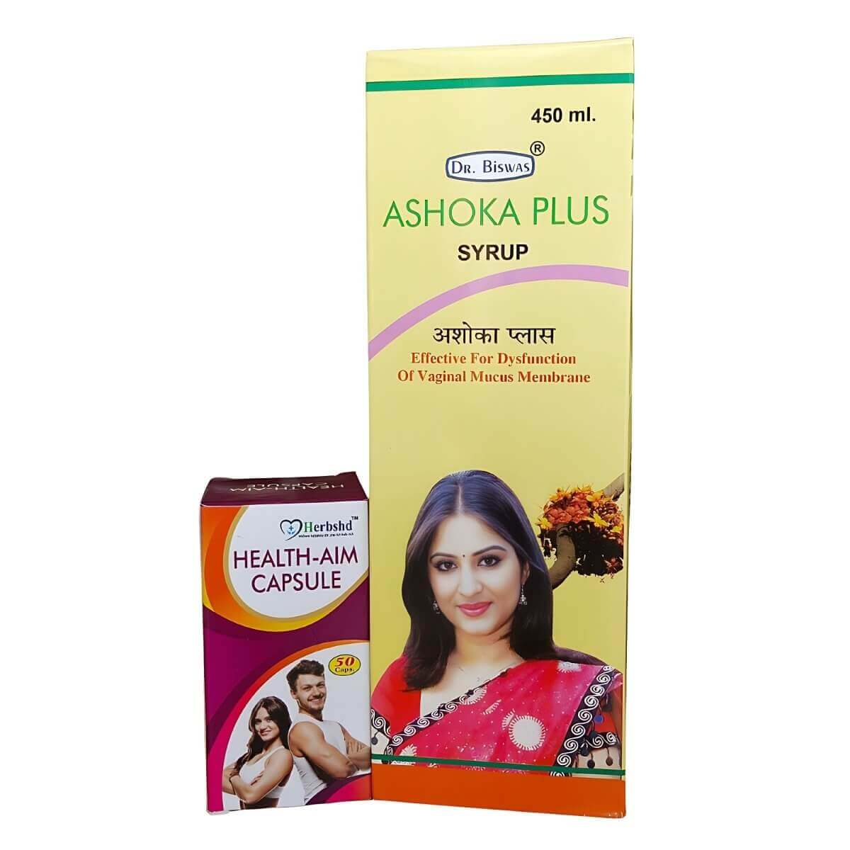 Ashoka Plus Syrup & Health - Aim Capsule&Increases immunity