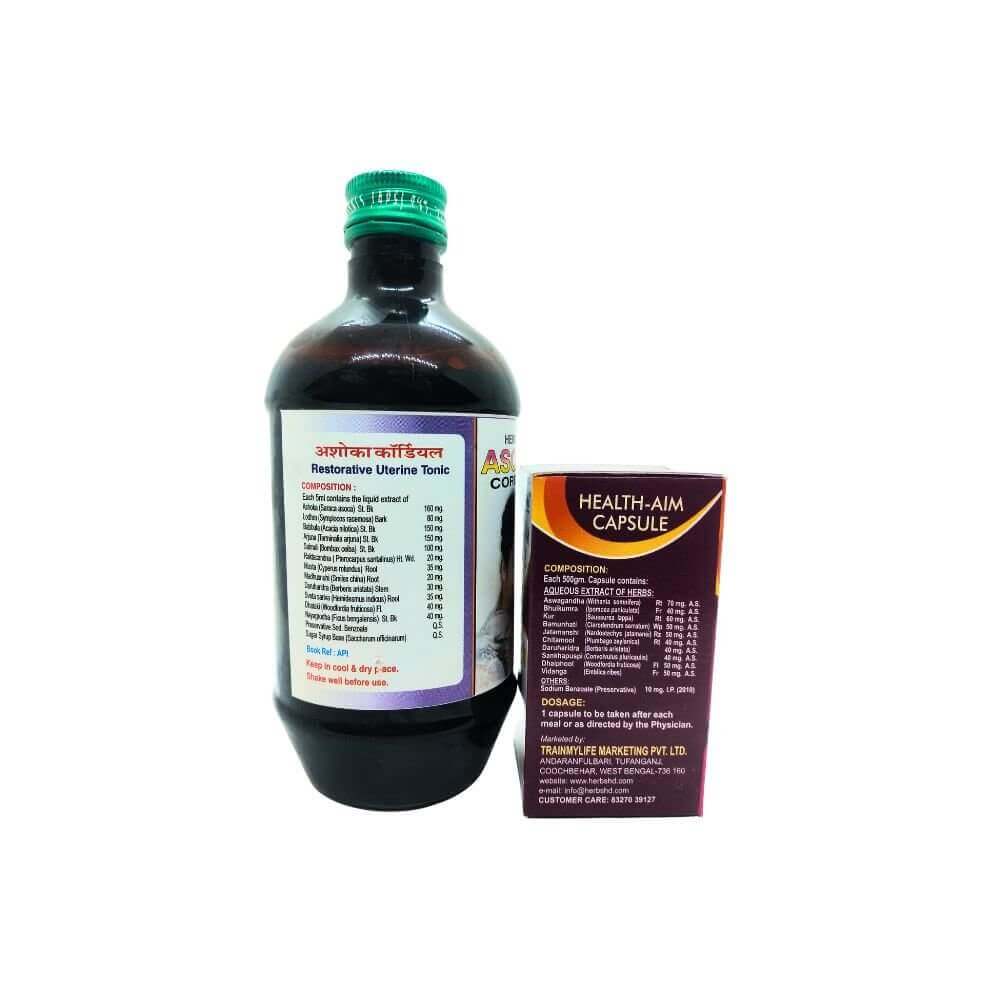Asoka Cordial & Health Aim capsule (combo pack)
