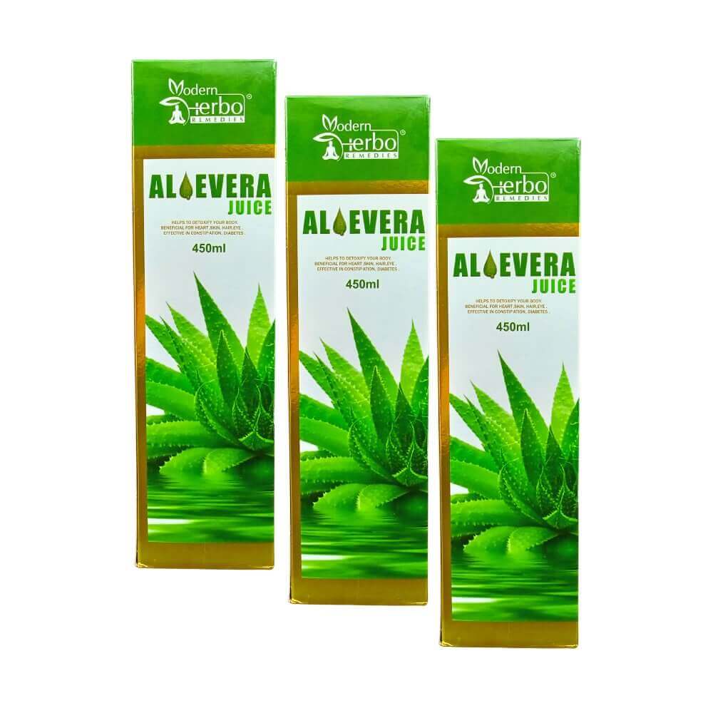 Ayurvedic Aloevera Juice 450 ml (pack of 3)