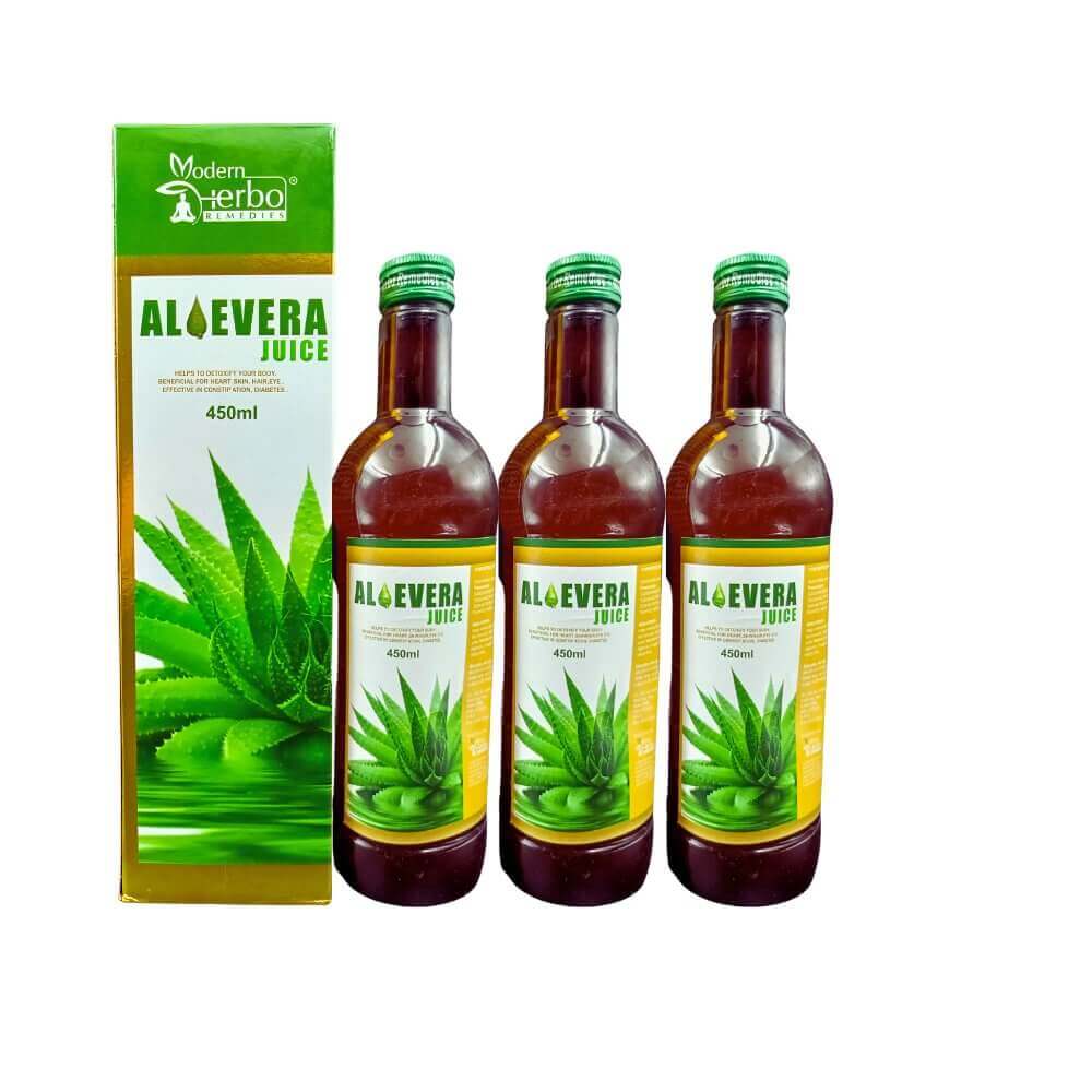 Ayurvedic Aloevera Juice 450 ml (pack of 3)