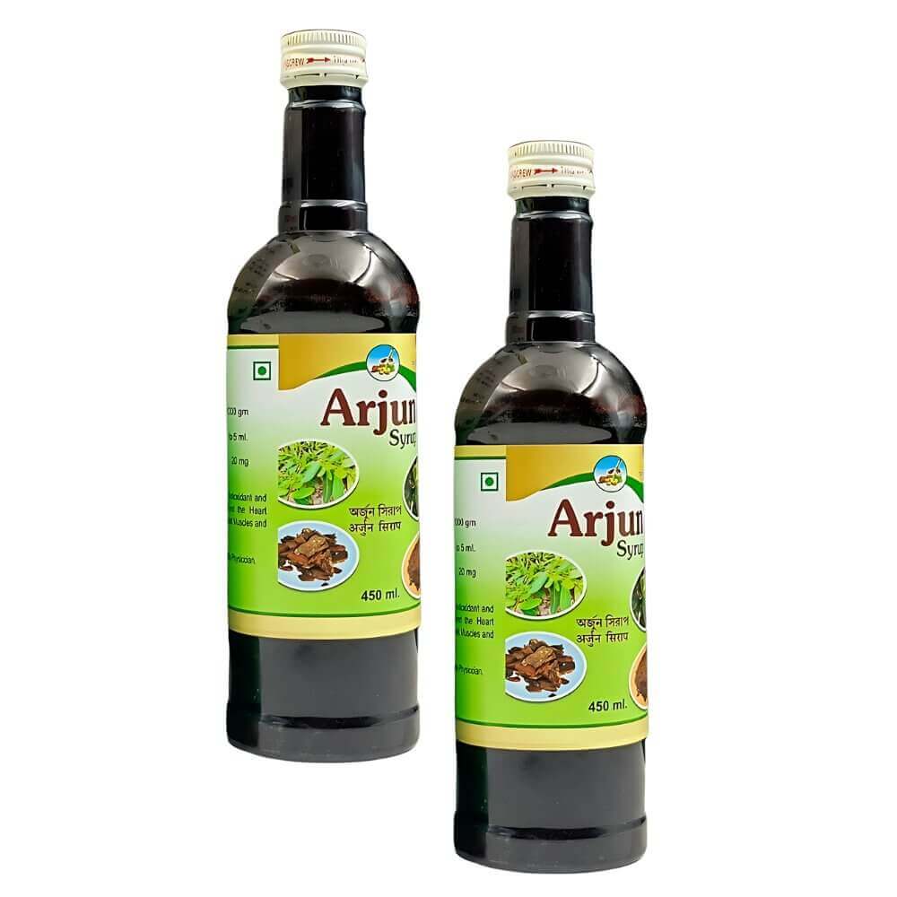 Ayurvedic Arjun Syrup For Balances cholesterol levels (pack of 2)