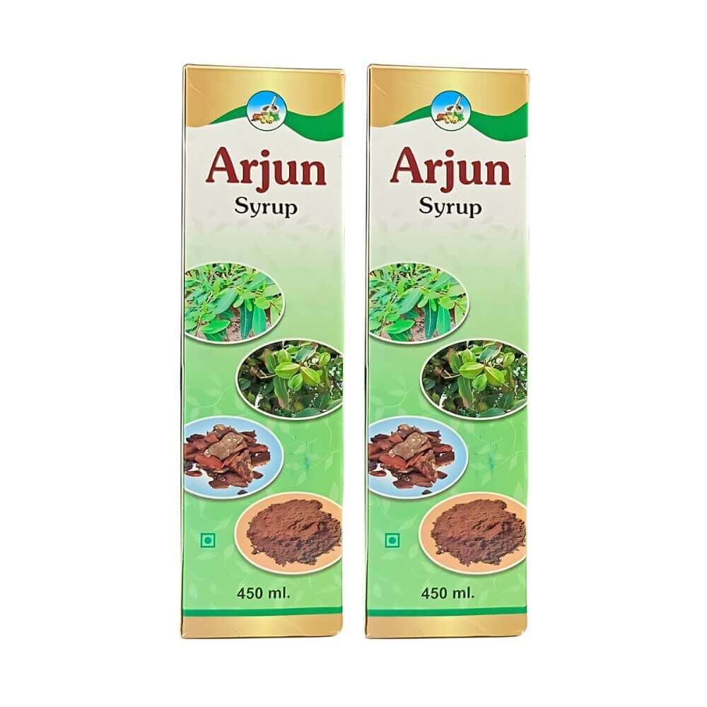Ayurvedic Arjun Syrup For Balances cholesterol levels (pack of 2)