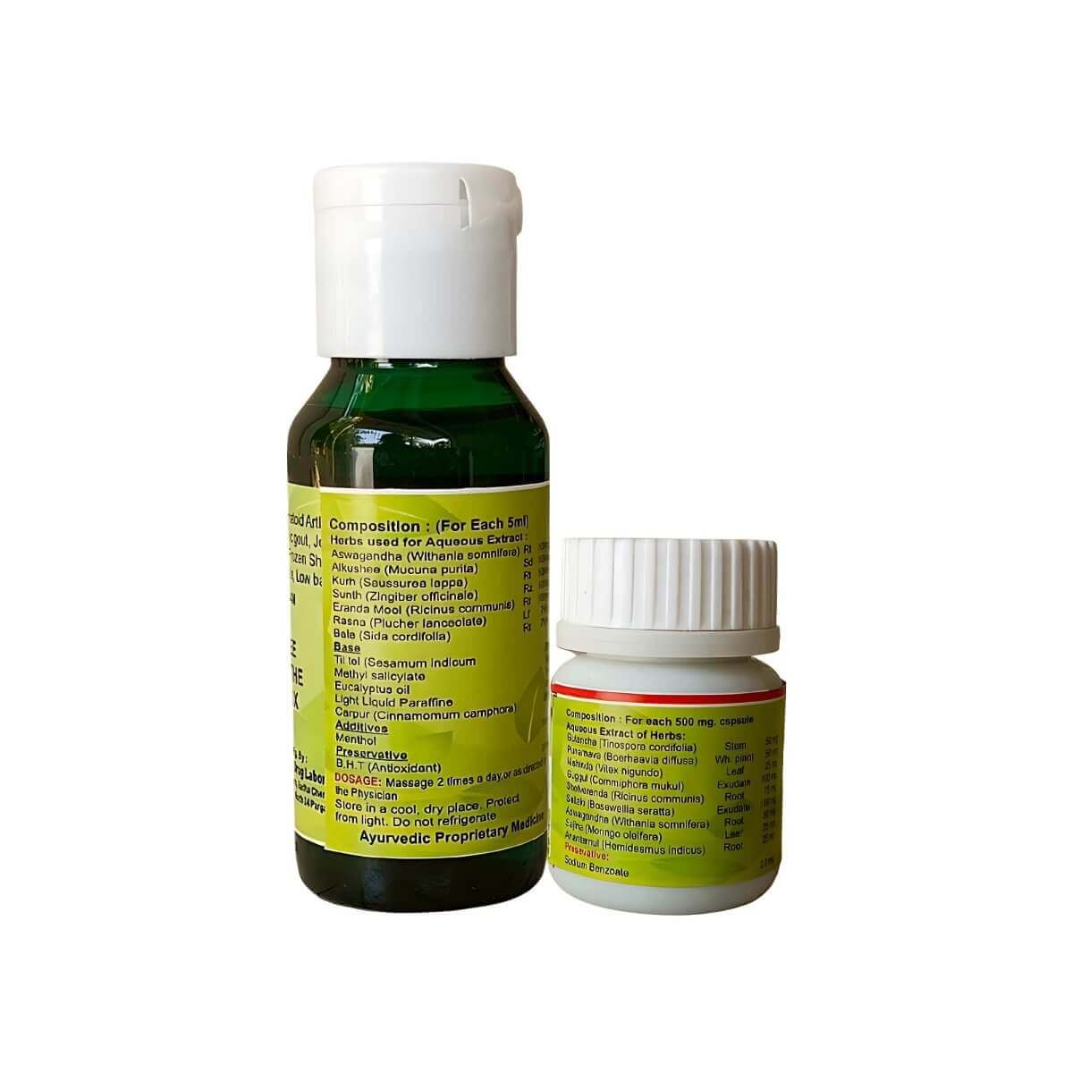 Ayurvedic Batha Mukti Capsule & Oil Relieves chronic joint pain