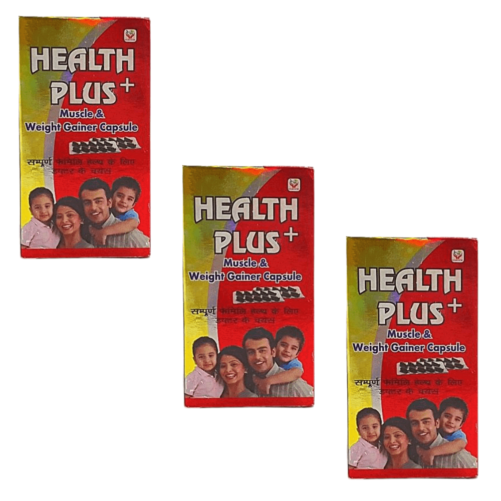 Ayurvedic Best Weight Gain Health Plus 50 Capsule (Pack Of 3)