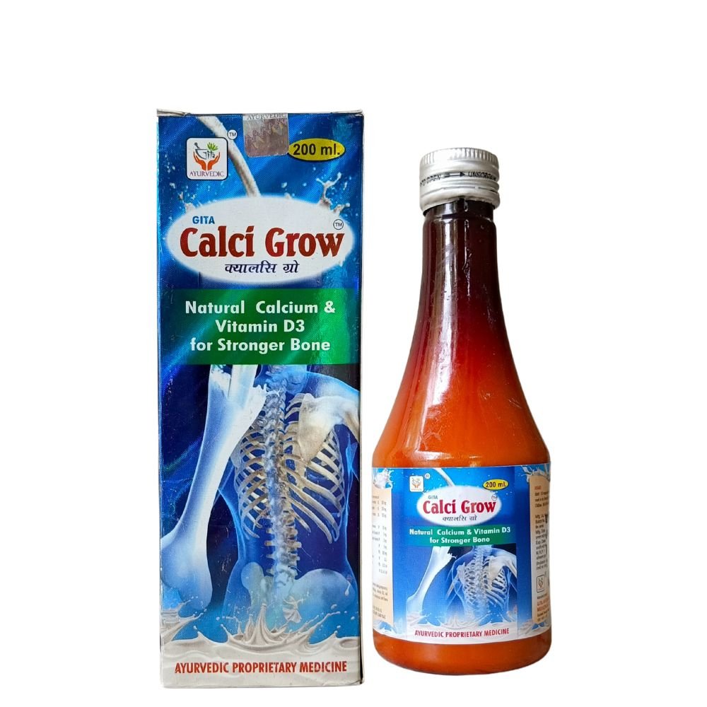 Ayurvedic CALCI GROW Syrup 200 ml (pack of 3)