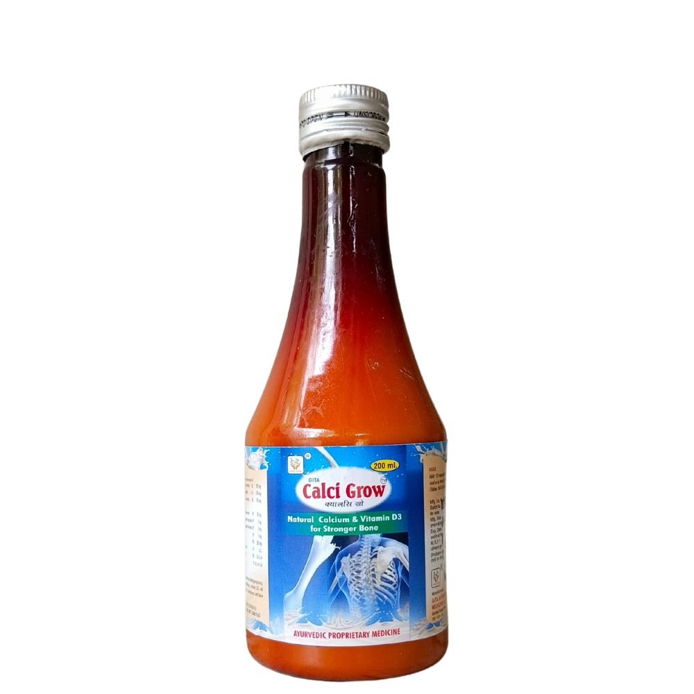 Ayurvedic CALCI GROW Syrup 200 ml (pack of 3)
