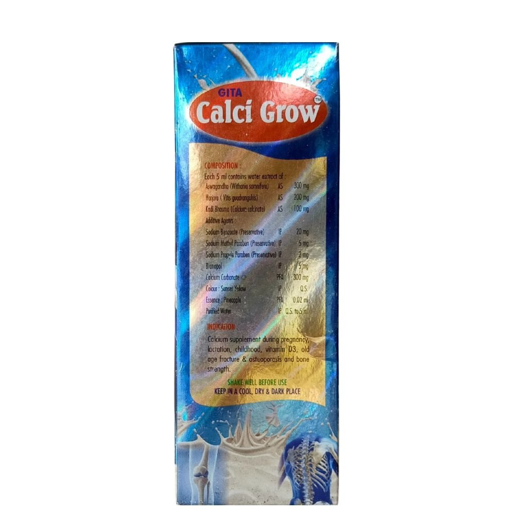 Ayurvedic CALCI GROW Syrup 200 ml (pack of 3)