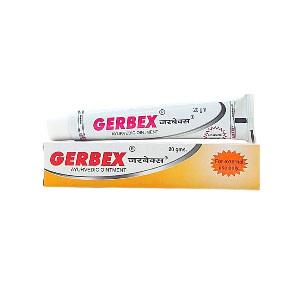 Ayurvedic Charm Rog Binasak Syrup & Gerbex Oinment combo (pack of 2)