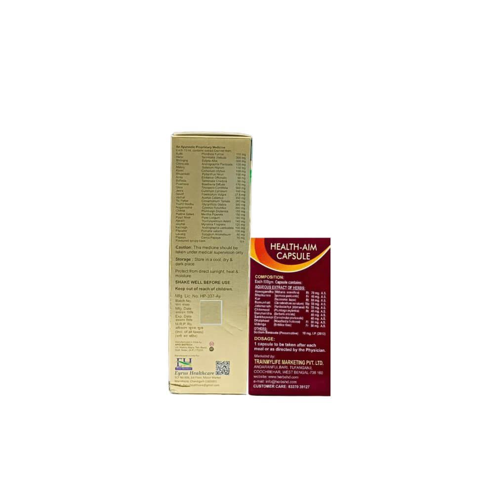 Ayurvedic Livsun Liver Tonic & Health - Aim Capsule boosts immunity