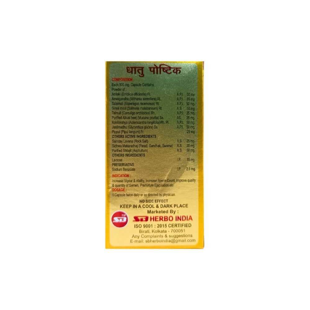 Ayurvedic premature ejaculation Dhatu Paushtic Capsule – Boost Vigour Naturally ( Pack OF 2 )