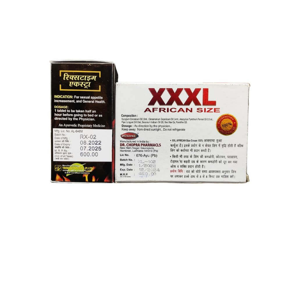 Dr.CHOPRA XXXL African Size Cream & RX time capsule