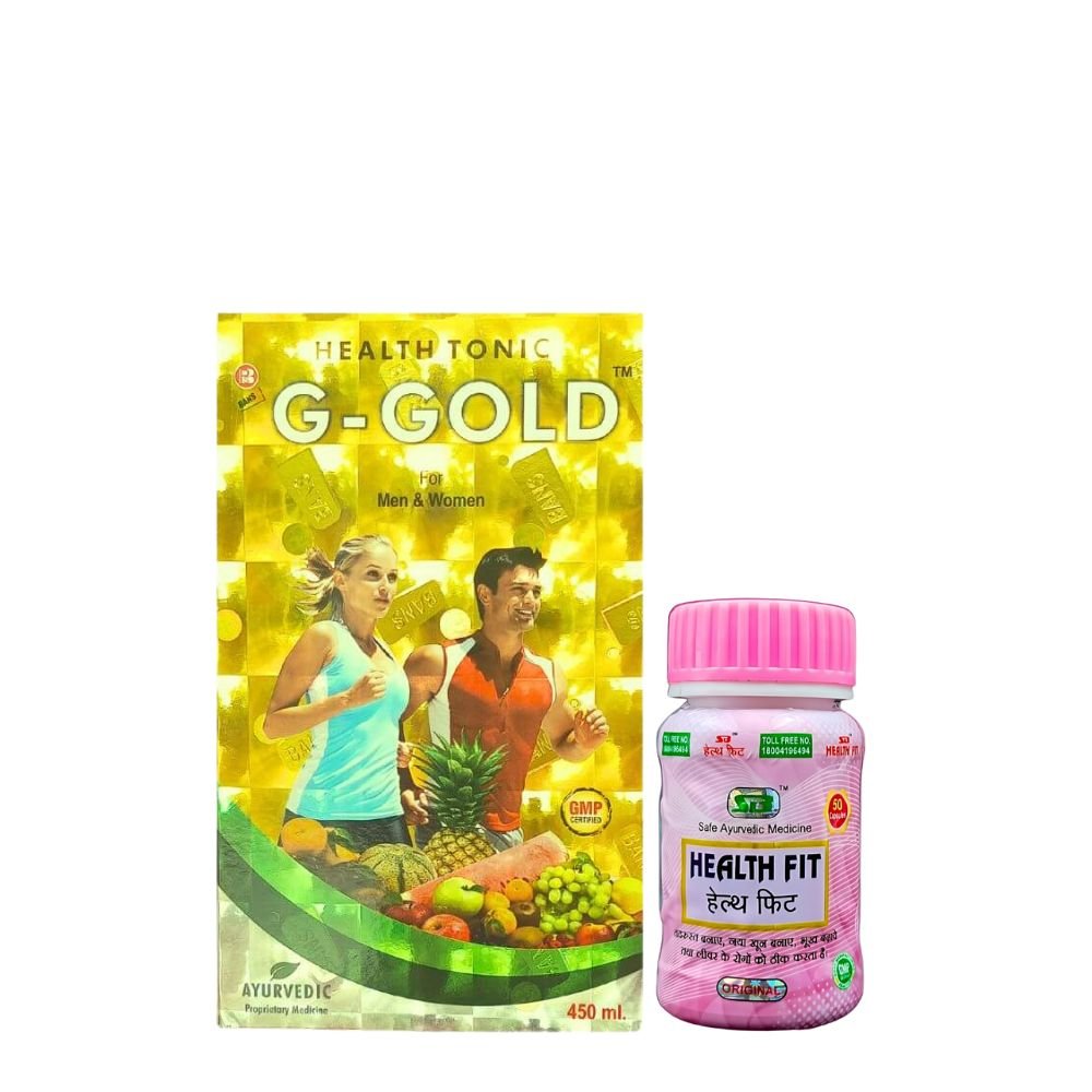 G - Gold Tonic 450ml & Health Fit 50 Capsule (combo pack)
