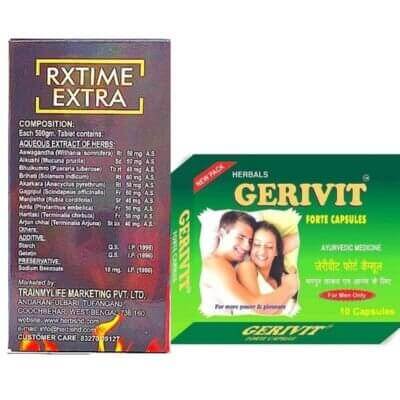Gerivit Forte Capsule & Rxtime Extra Tablet (combo pack)