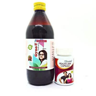Gyno - T Syrup & Health Aim Capsule(Combo )