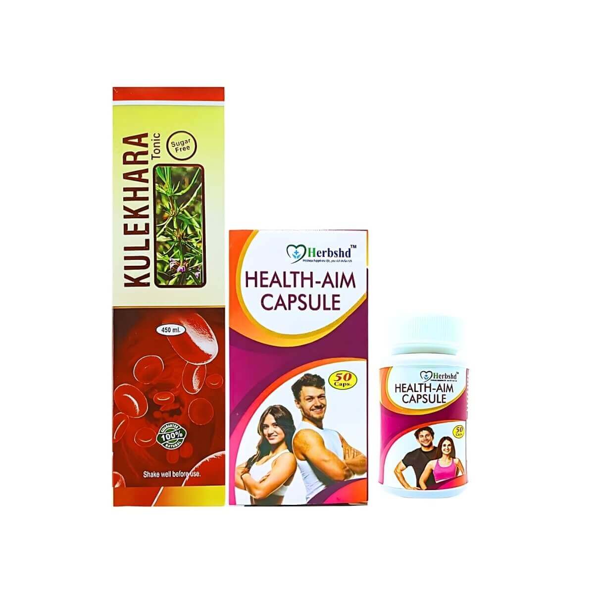 Health Aim Capsule & Kulekhara Tonic (combo pack)
