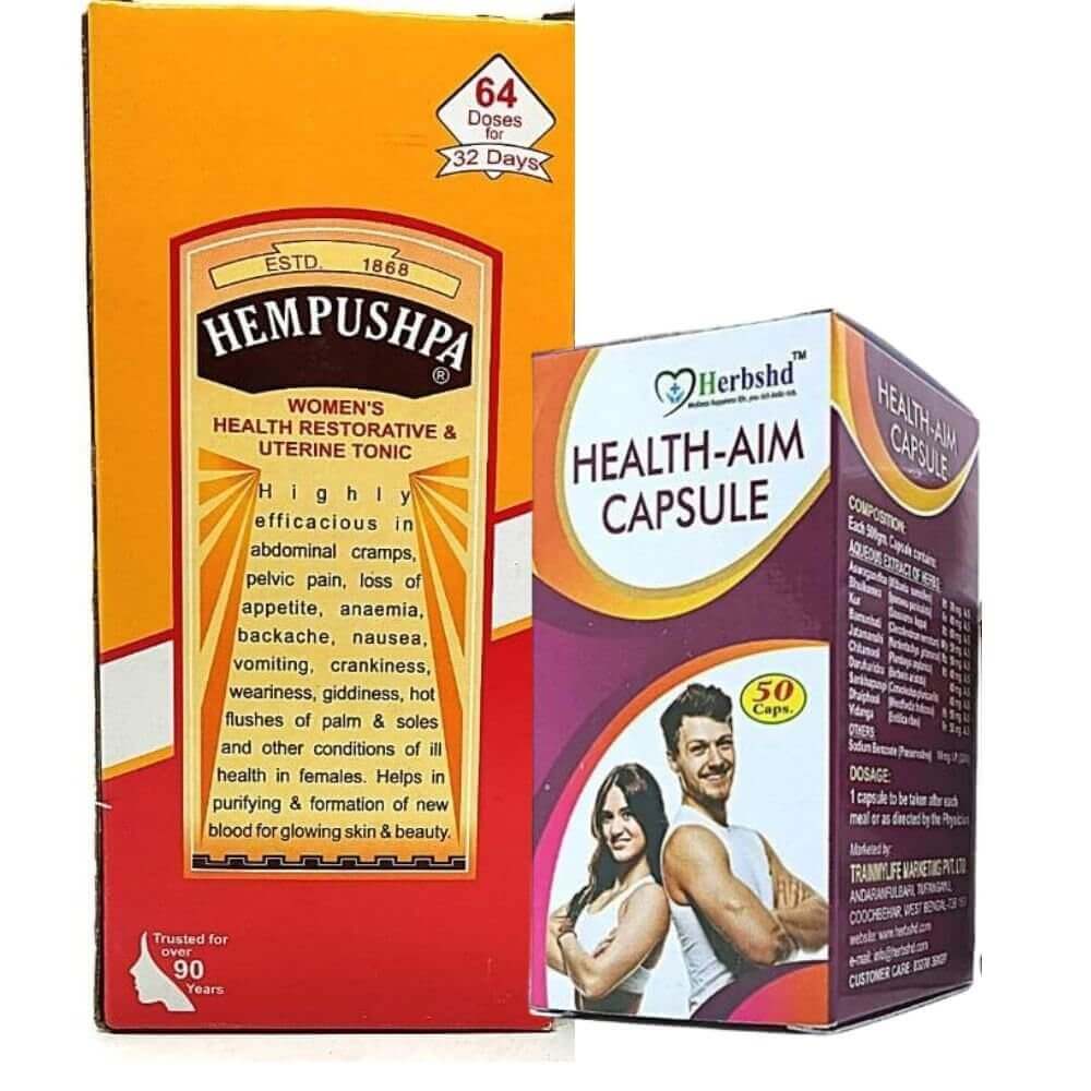 Hempushpa Tonic & Health Aim Capsule (combo pack).