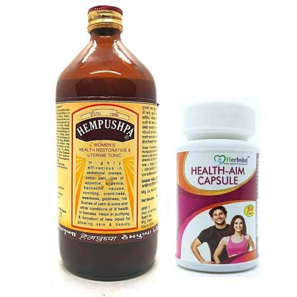 Hempushpa Tonic & Health Aim Capsule (combo pack).