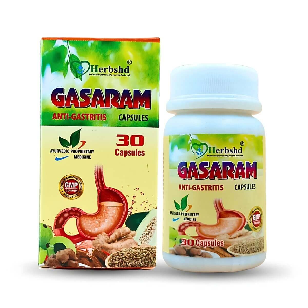 Herbshd Gasaram Anti - Gastritis Capsule