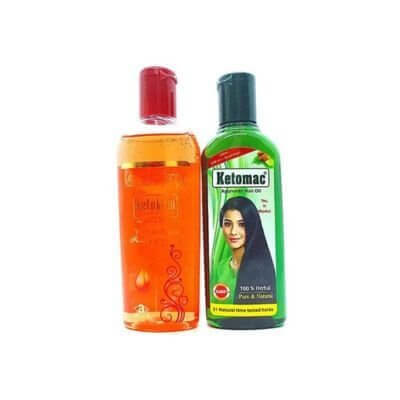 KETOMAC HAIR OIL & KETOKEM ANTI - DANDRUFF SHAMPOO