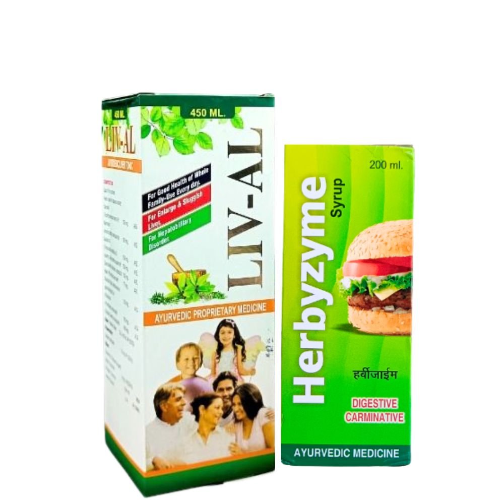 LIV - AL SYRUP 450ML & HERBYZYME 200ML (Combo pack)
