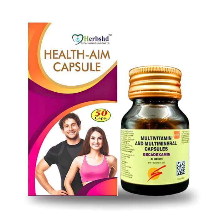 Multivitamin Capsule Becadexamin & Health - Aim Capsule (Combo Pack)