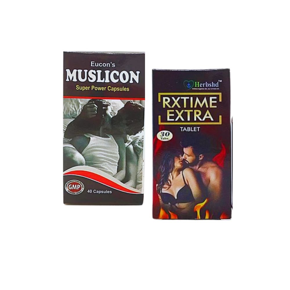 Muslicon Super Power Capsules & Rxtime extra tablet