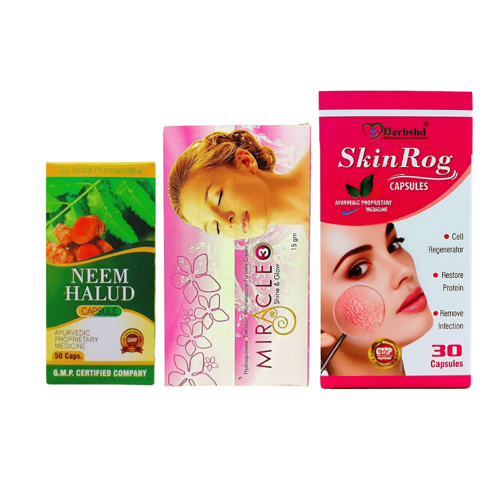 Neem Halud &Skin Rog capsule and Miracle cream (combo pack)
