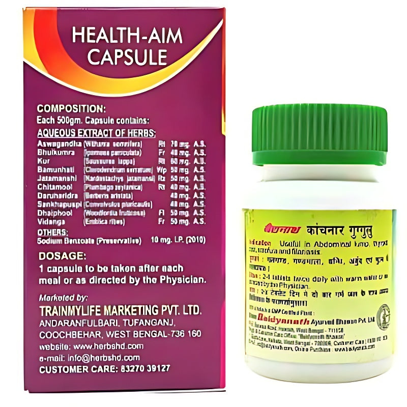 Kanchnar Guggulu Tablet & Health Aim Capsule