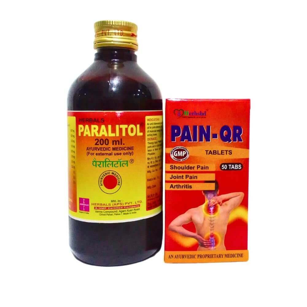 Paralitol Massage Oil 200ml & Pain - QR Tablets