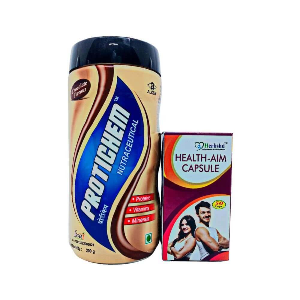 Protichem Powder & Health Aim Capsule (combo pack)