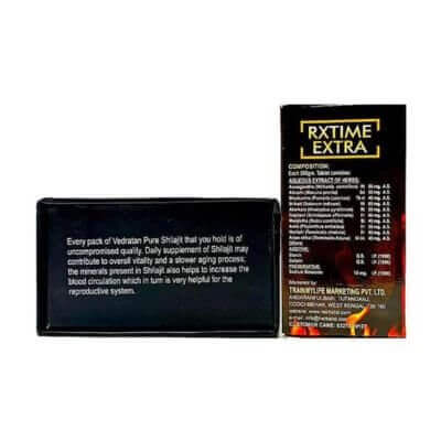 pure Shilajit & Rxtime Extra Tablet