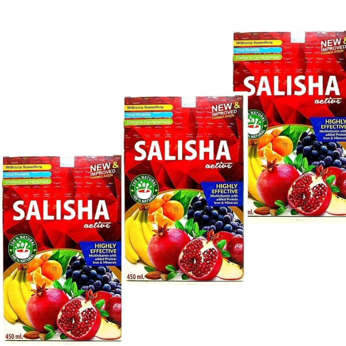Salisha Active Syrup 450ml(Pack of 2)