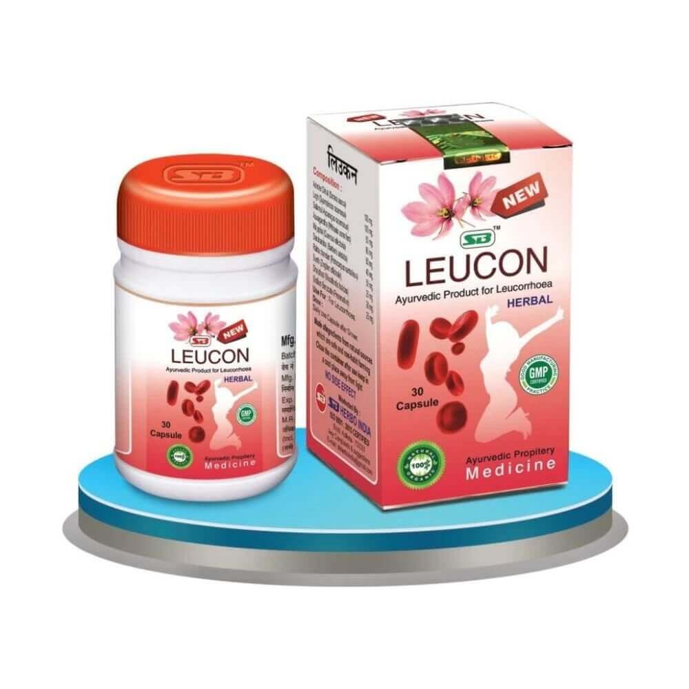Sb Leucon Herbal Capsule for Leucorrhoea 30 Caps (pack of 2)