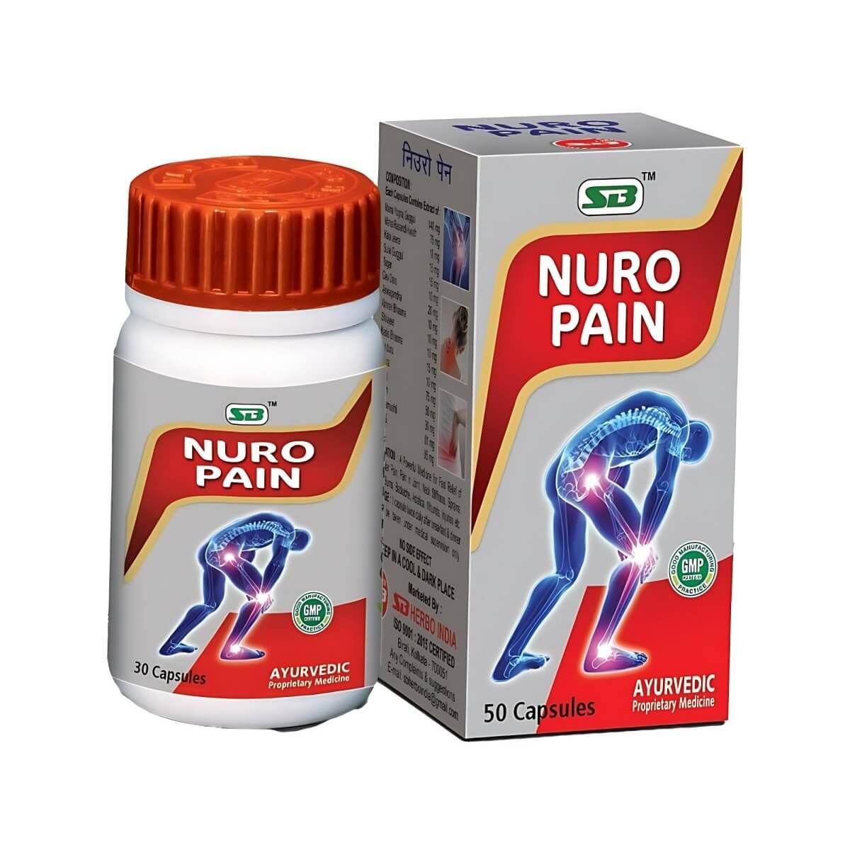 SB Nuro Pain Capsule is an Ayurvedic supplement (pack of 2)