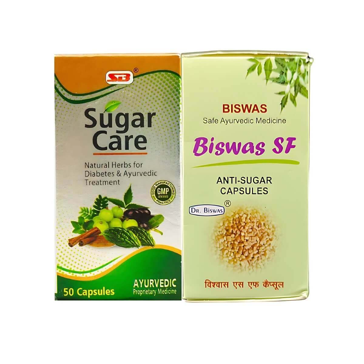 SB Sugar Care Capsule & Biswas SF Capsule For Diabetes