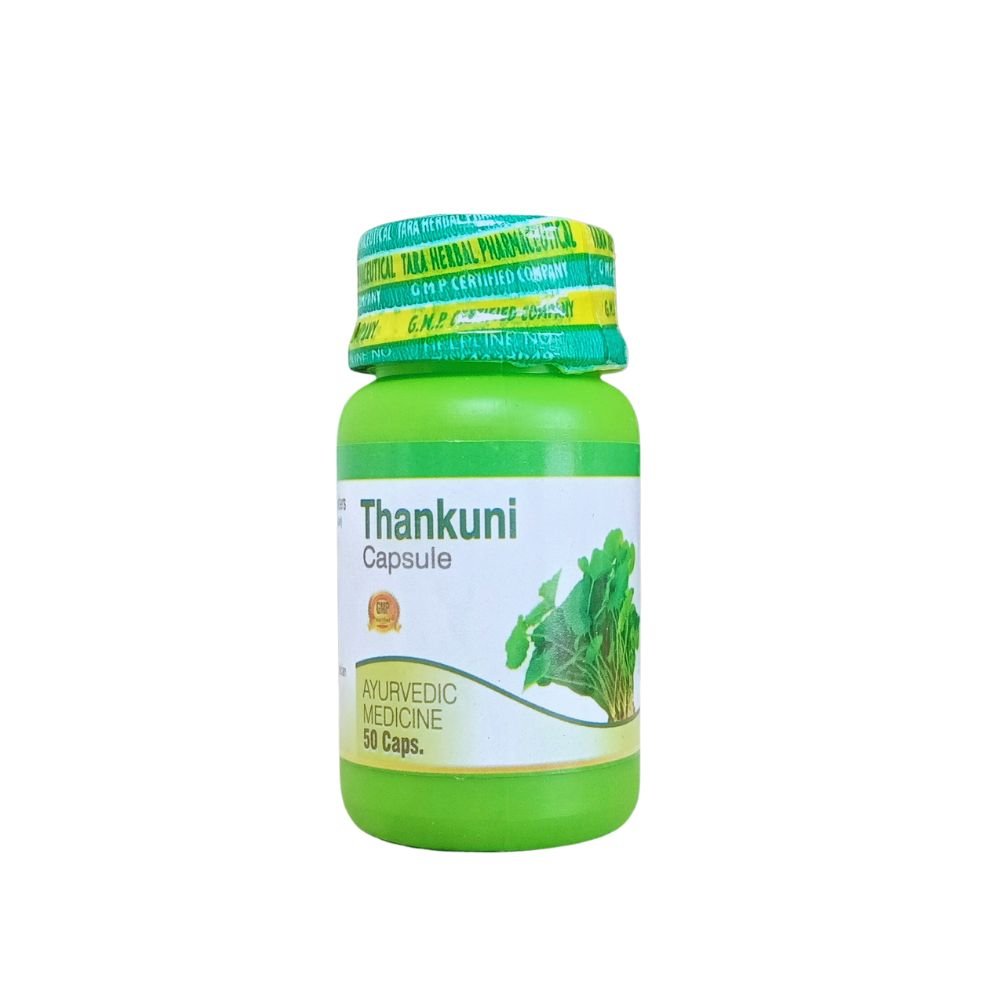 Tara herbal's Ayurvedic Thankuni capsule for Reduces Stress.(pack of 2)