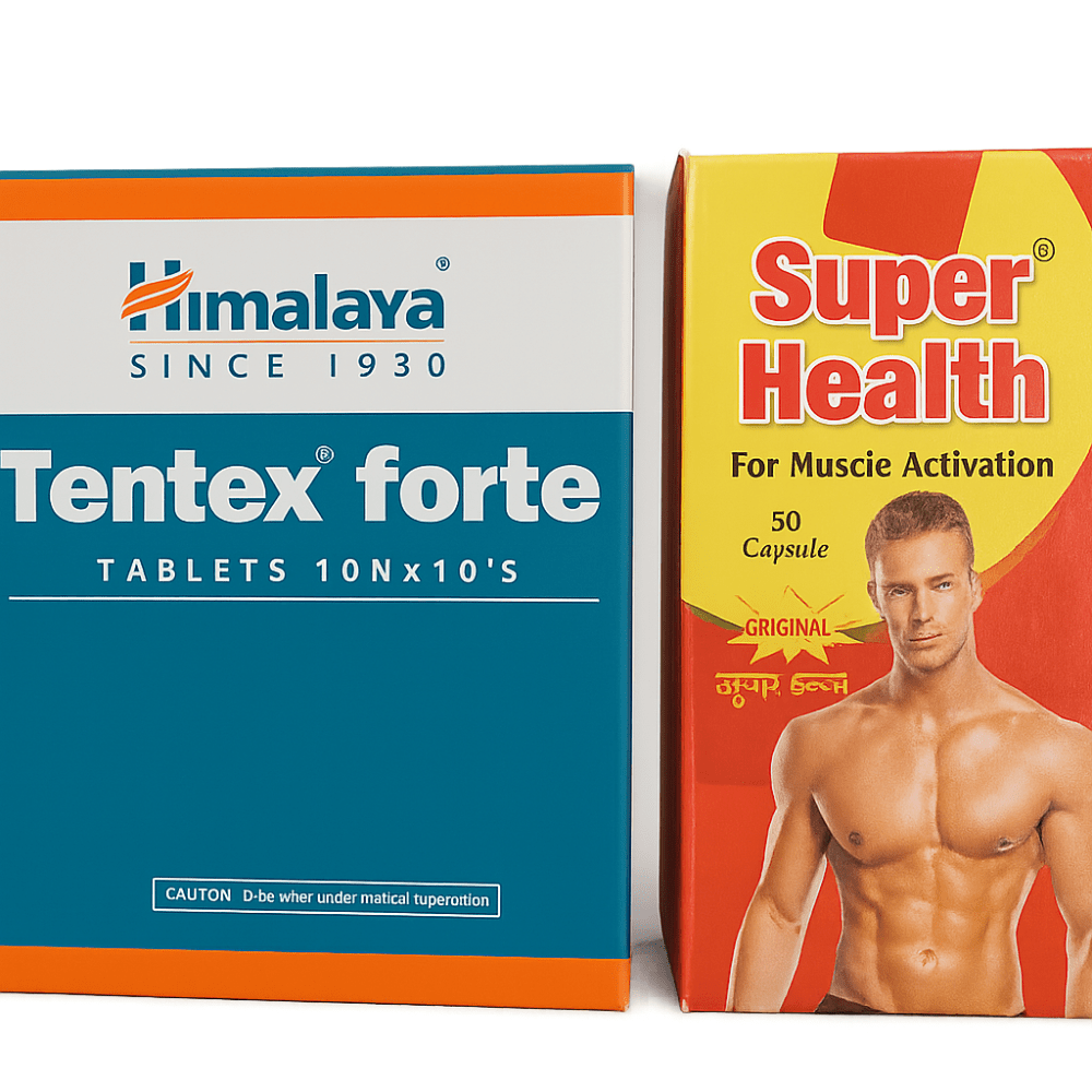 Tentex Forte + Super Health – Men’s Strength & Stamina Kit
